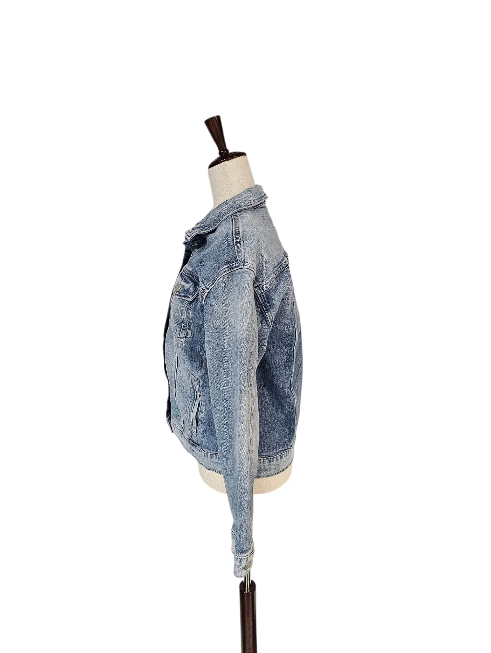 Joe’s Jeans Light Wash Distressed Denim Trucker Jacket Small Classic Fitted